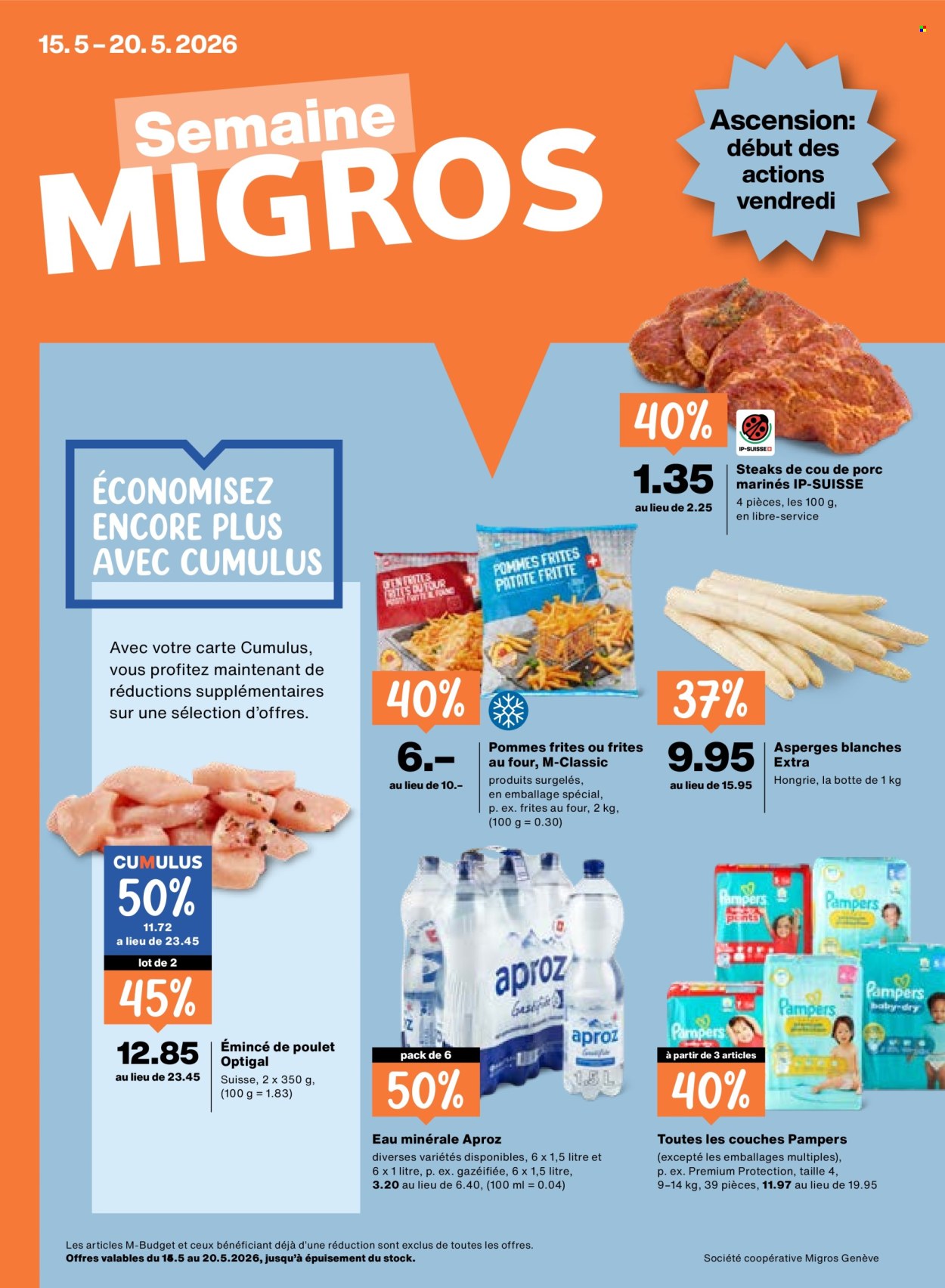 Catalogue Migros - 15.5.2026 - 20.5.2026. Page 1. Page 1