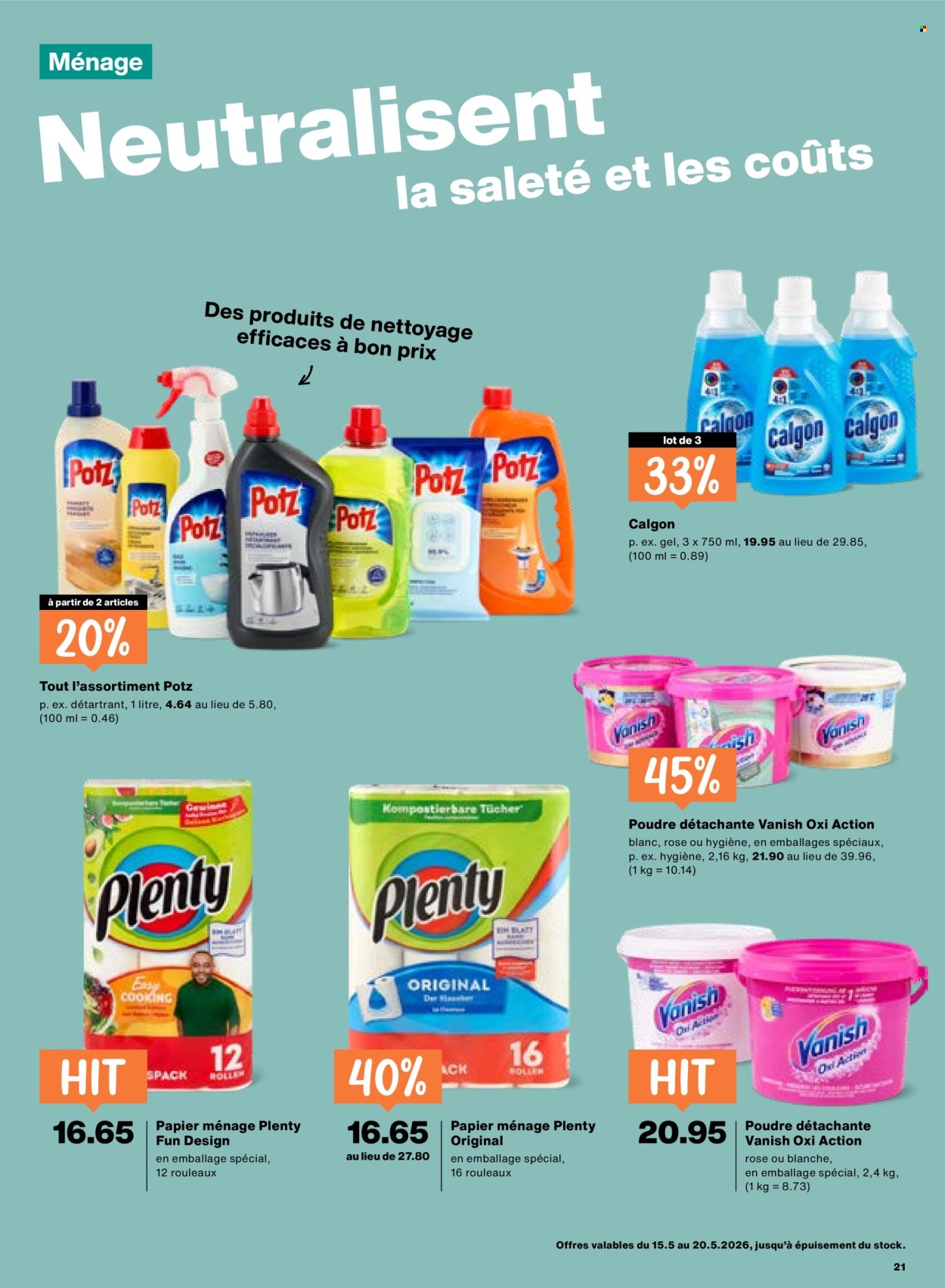 Catalogue Migros - 15.5.2026 - 20.5.2026. Page 21. Page 21