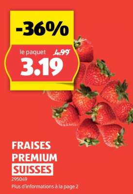 FRAISES PREMIUM SUISSES