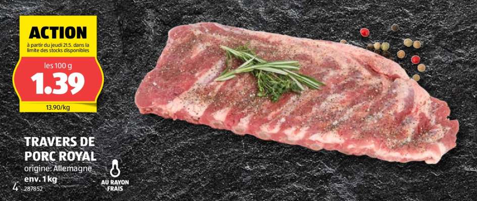TRAVERS DE PORC ROYAL