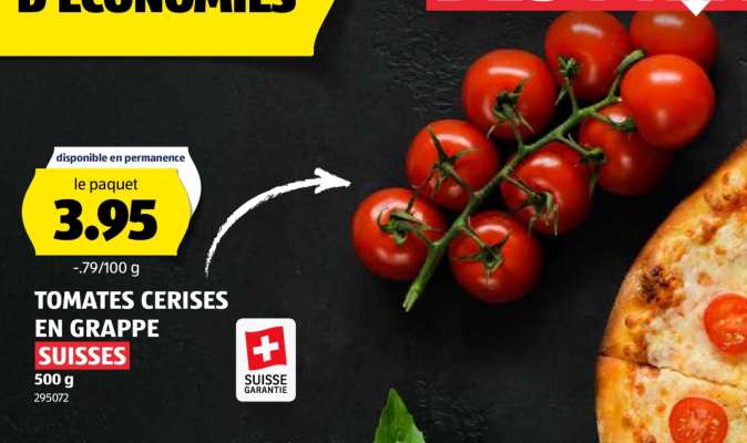 TOMATES CERISES EN GRAPPE SUISSES