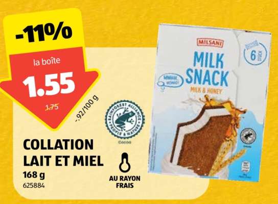 COLLATION LAIT ET MIEL