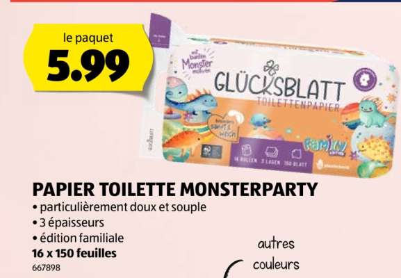 PAPIER TOILETTE MONSTERPARTY