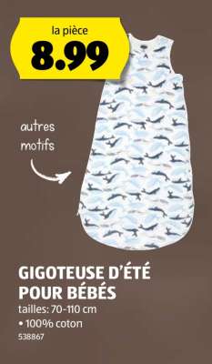 GIGOTEUSE D'ÉTÉ POUR BÉBÉS