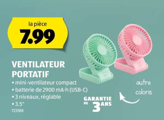 VENTILATEUR PORTATIF