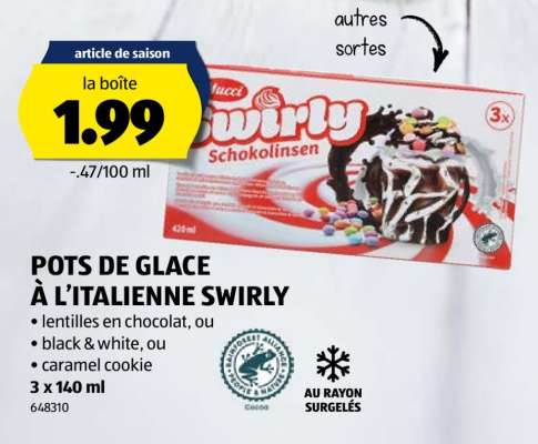 POTS DE GLACE À L’ITALIENNE SWIRLY