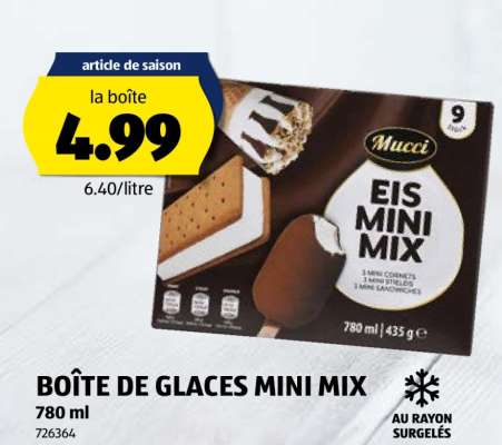 BOÎTE DE GLACES MINI MIX