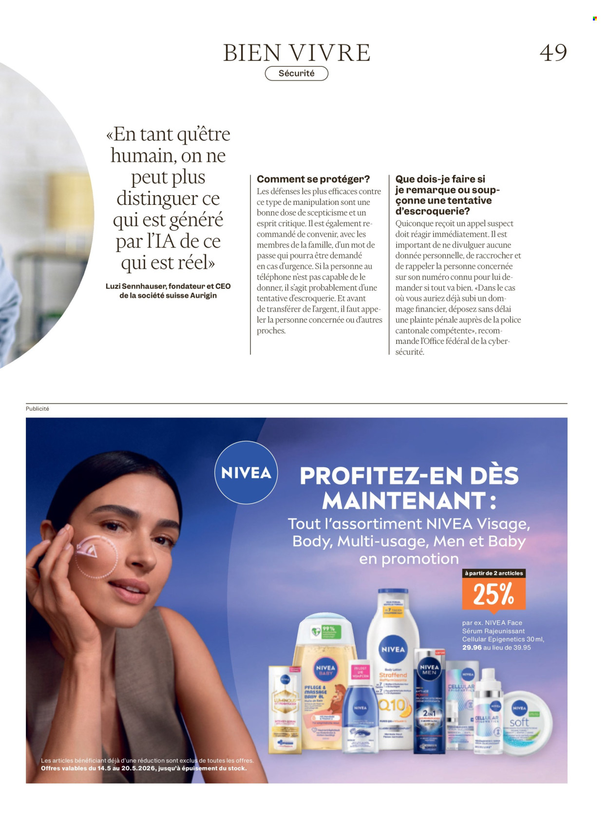 Catalogue Migros - 13.5.2026 - 20.5.2026. Page 49. Page 49