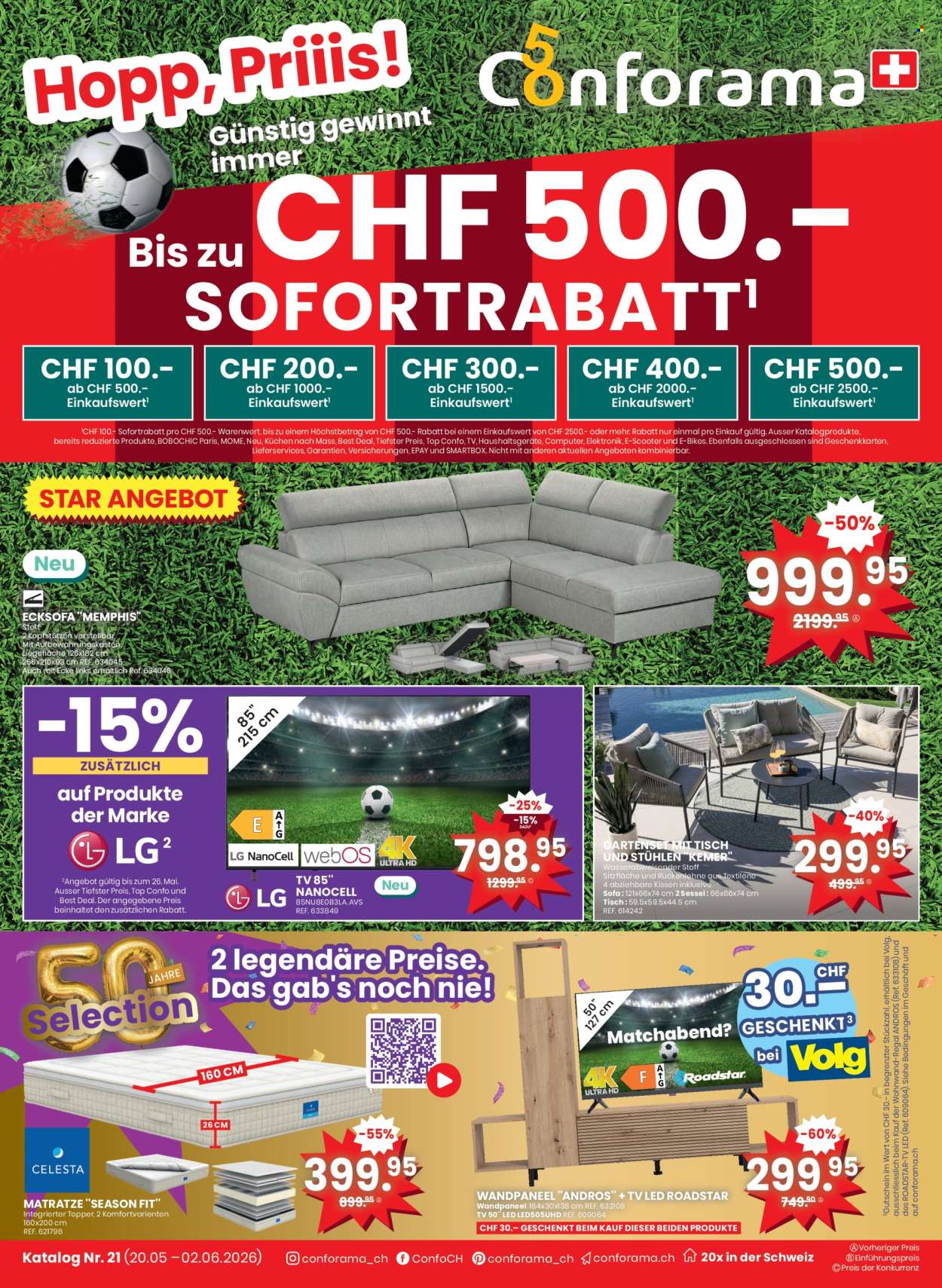 Catalogue Conforama - 13.5.2026 - 2.6.2026. Page 1. Page 1