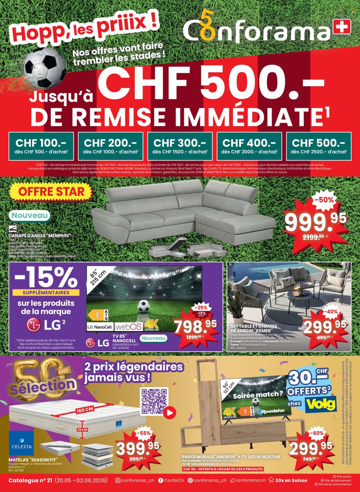 Catalogue Conforama - 13.5.2026 - 2.6.2026. Page 1. Page 1