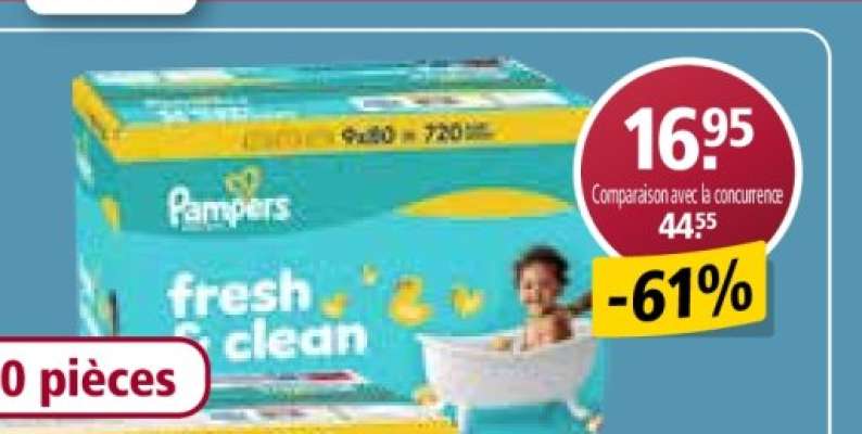 Pampers fresh clean