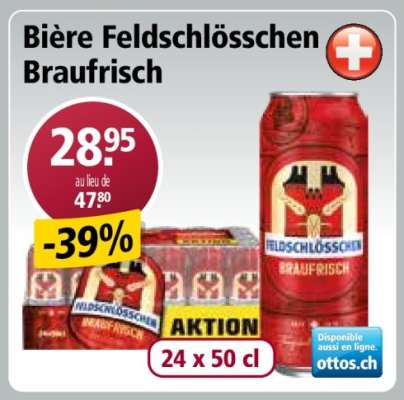 Bière Feldschlösschen Braufrisch