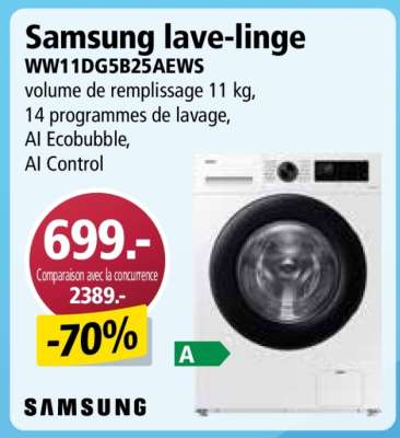 Samsung lave-linge