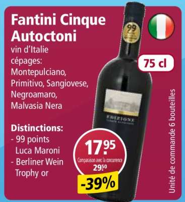 Fantini Cinque Autoctoni