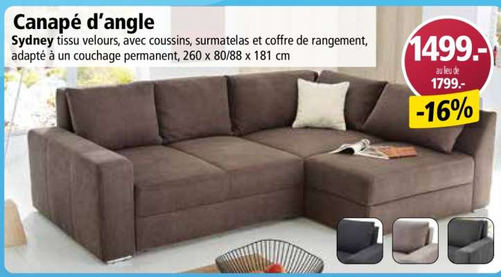 Canapé d'angle