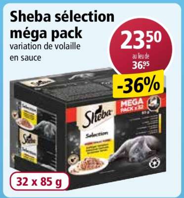 Sheba sélection méga pack