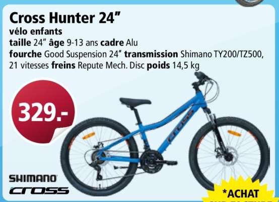 Cross Hunter 24”