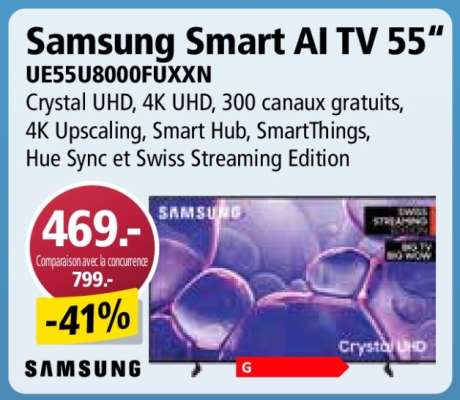 Samsung Smart AI TV 55”
