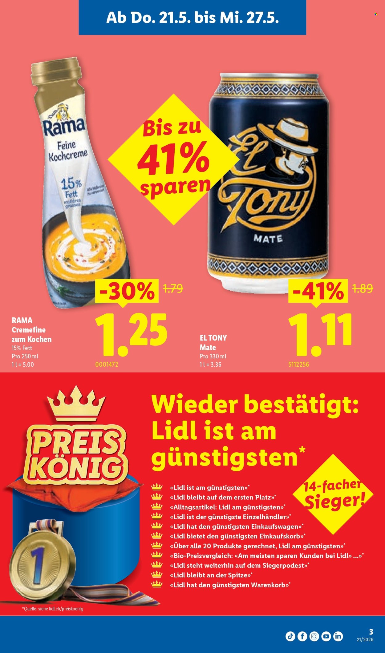 Catalogue Lidl - 21.5.2026 - 27.5.2026. Page 3. Page 3