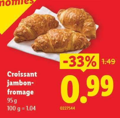 Croissant jambon-fromage