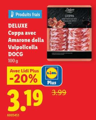 DELUXE Coppa avec Amarone della Valpolicella DOCG