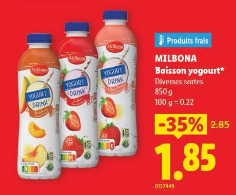 MILBONA Boisson yogourt