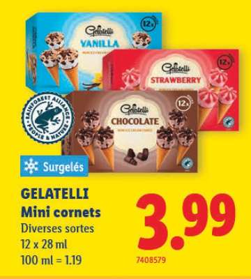 GELATELLI Mini Cornets