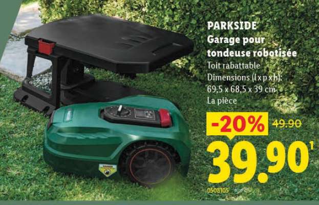 PARKSIDE Garage pour tondeuse robotisée