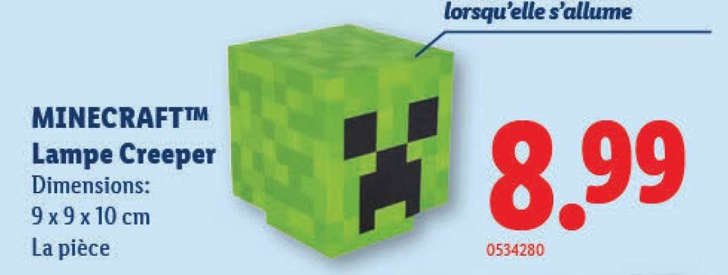MINECRAFT™ Lampe Creeper