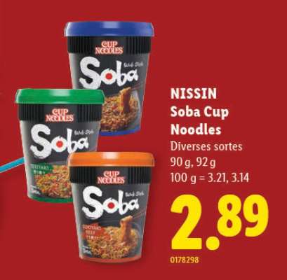 Nissin Soba Cup Noodles