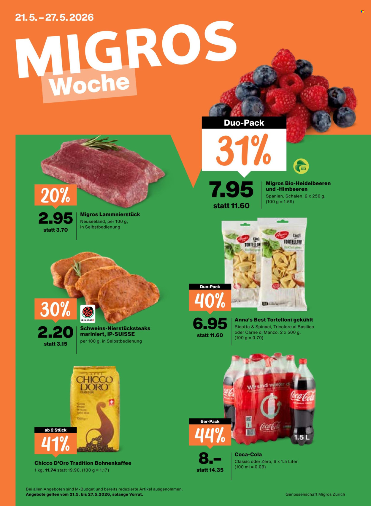 Catalogue Migros - 21.5.2026 - 27.5.2026. Page 1. Page 1