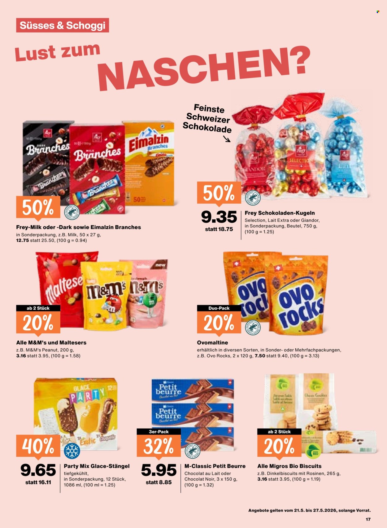 Catalogue Migros - 21.5.2026 - 27.5.2026. Page 17. Page 17