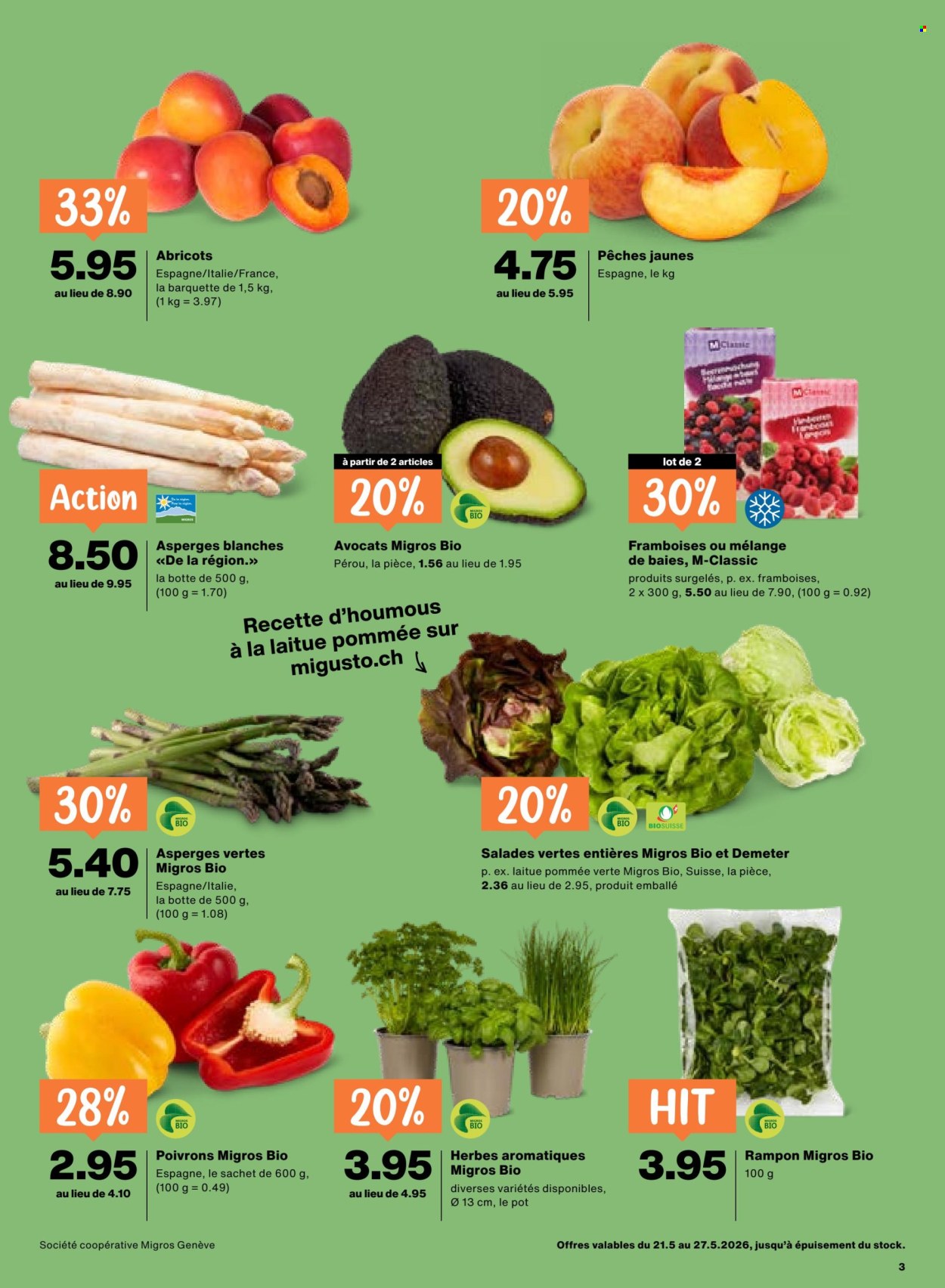 Catalogue Migros - 21.5.2026 - 27.5.2026. Page 3. Page 3