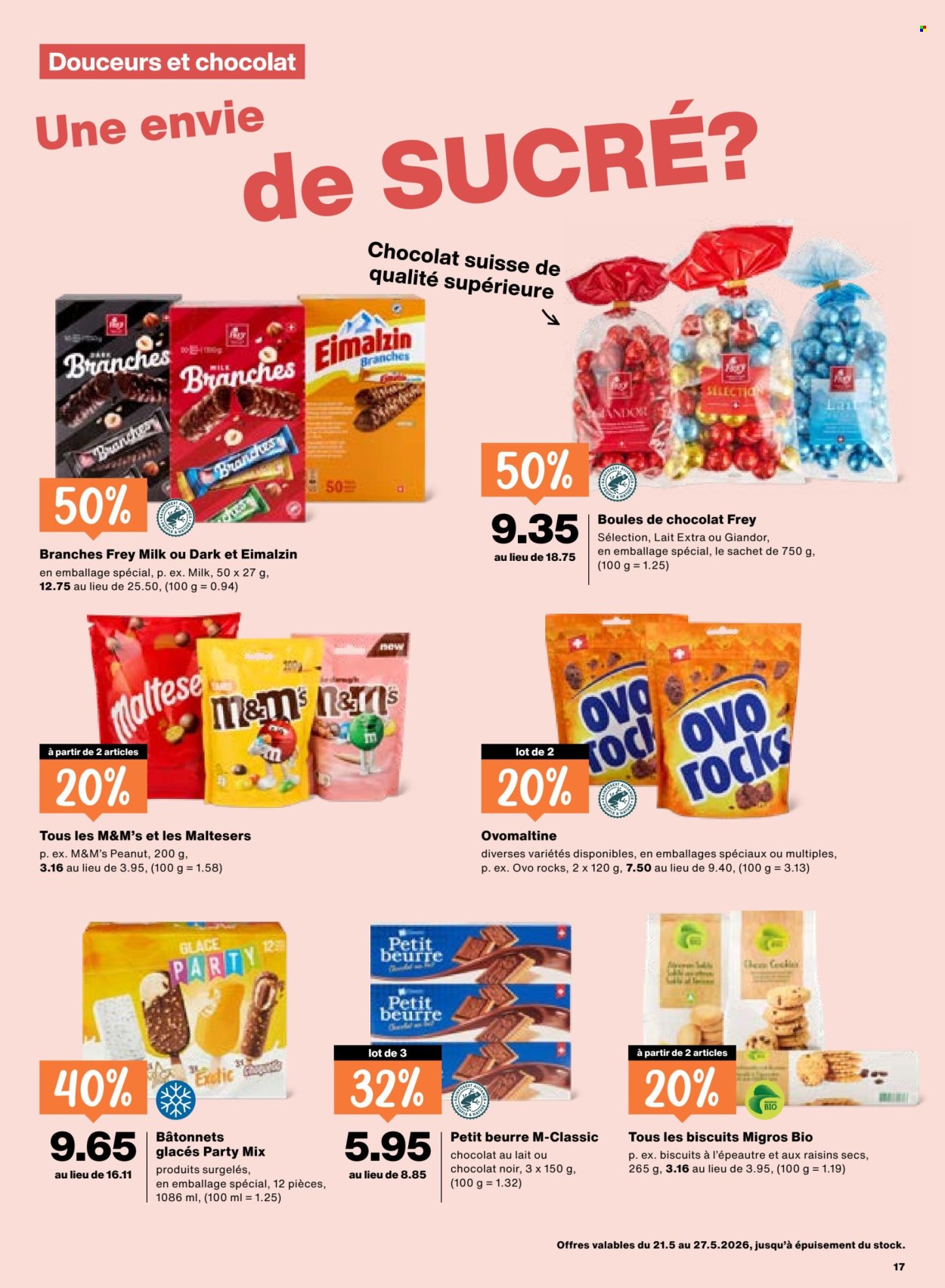 Catalogue Migros - 21.5.2026 - 27.5.2026. Page 17. Page 17
