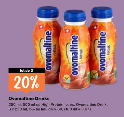 Ovomaltine Drinks