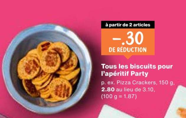 Tous les biscuits pour l’apéritif Party