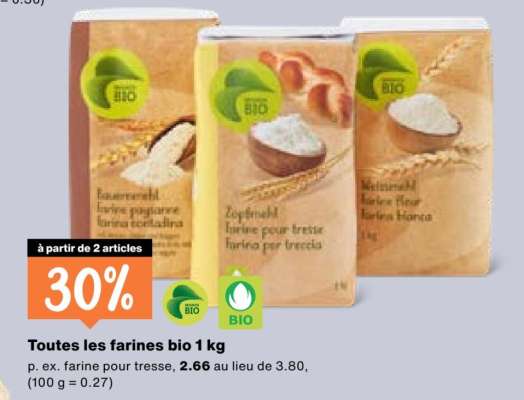 Toutes les farines bio 1 kg