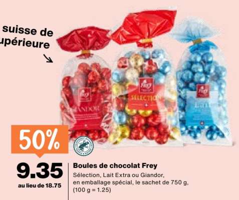 Boules de chocolat Frey