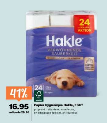 Papier hygiénique Hakle, FSC®