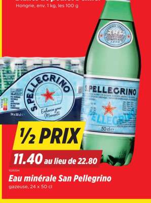 Eau minérale San Pellegrino