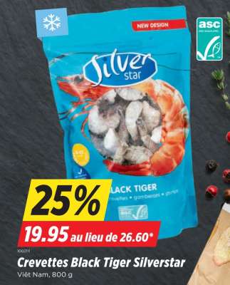 Crevettes Black Tiger Silverstar