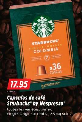 Capsules de café Starbucks® by Nespresso®