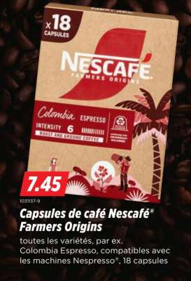 Capsules de café Nescafé® Farmers Origins