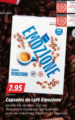 Capsules de café Emozione