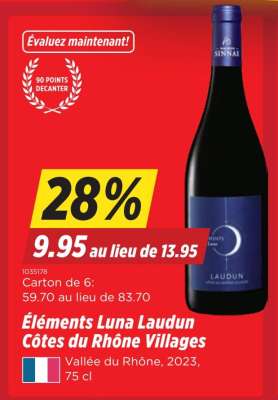 Éléments Luna Laudun Côtes du Rhône Villages