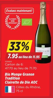Bio Monge Granon Tradition Clairette de Die AOC
