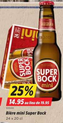 Bière mini Super Bock