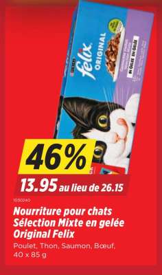 Nourriture pour chats Sélection Mixte en gelée Original Felix