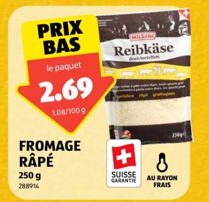 MILSANI Reibkäse