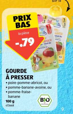 GOURDE À PRESSER